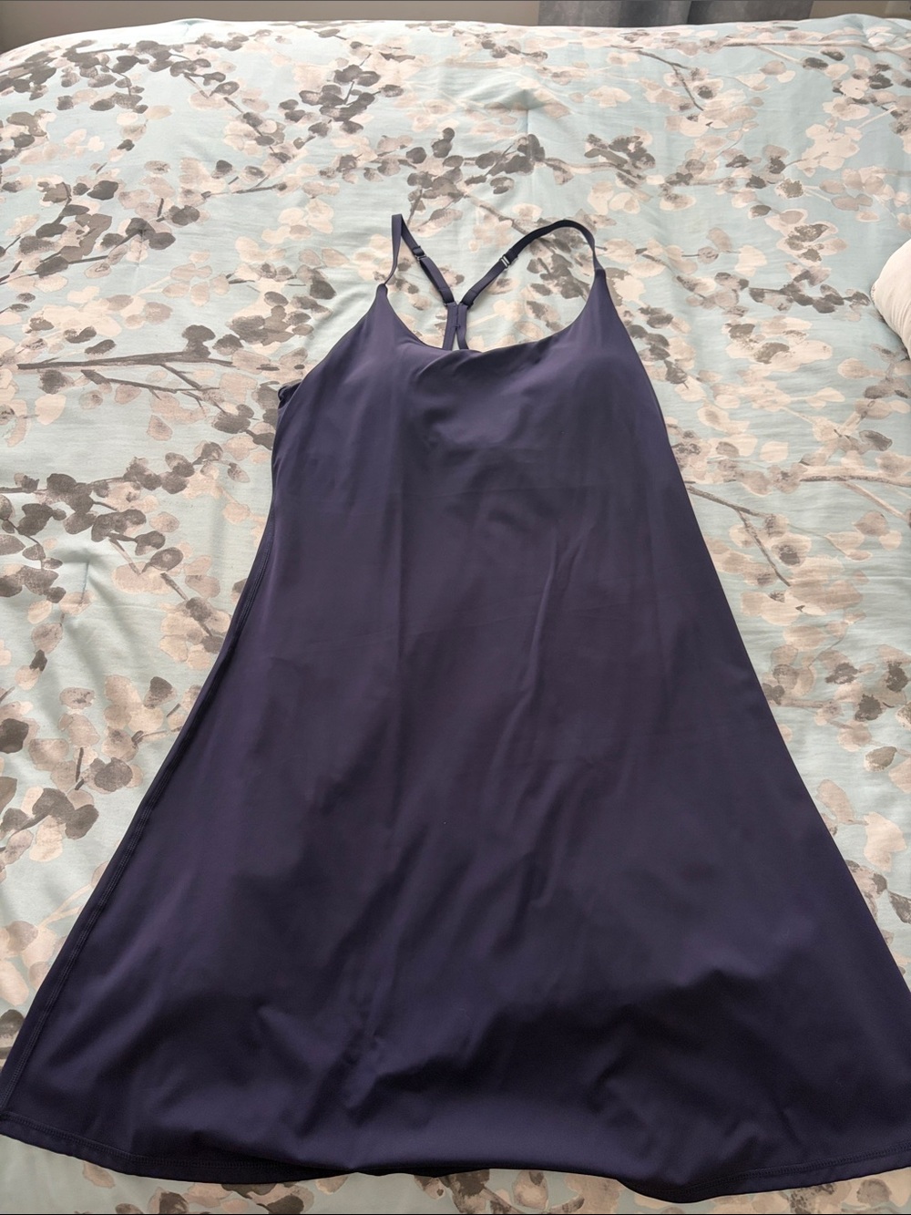 HALARA Navy Racerback Slip Dress